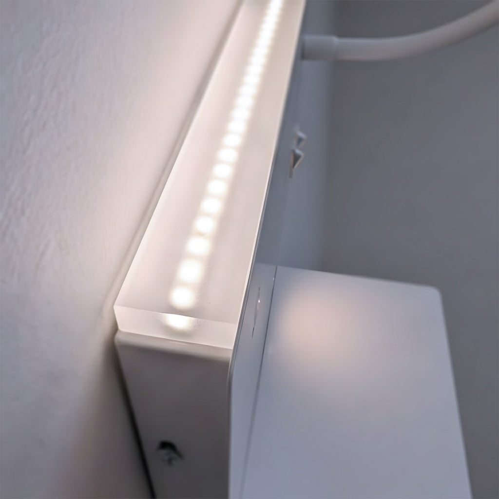 Noćna lampa s policom SHELF Led 4W+5W+2W desna bijela