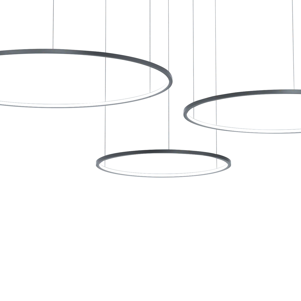 Saturno crna 100W LED viseća lampa