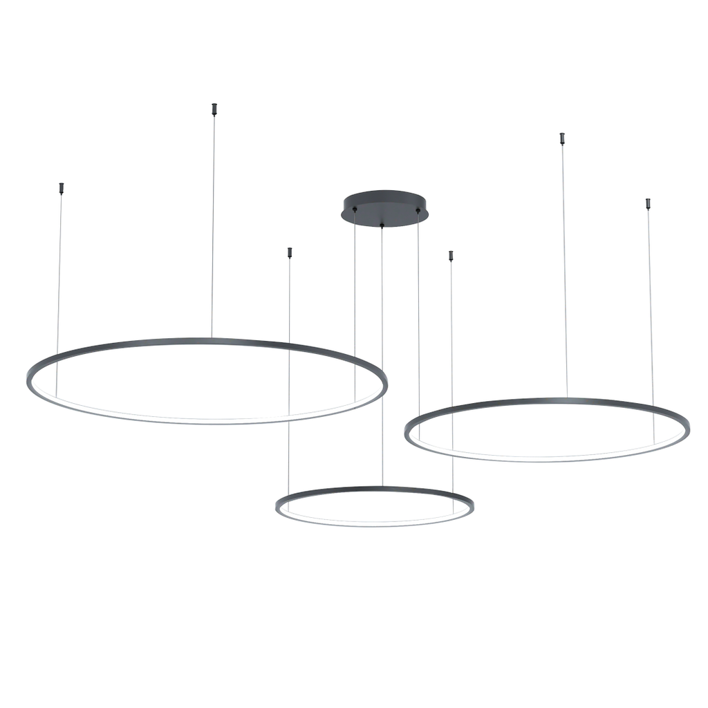 Saturno crna 100W LED viseća lampa