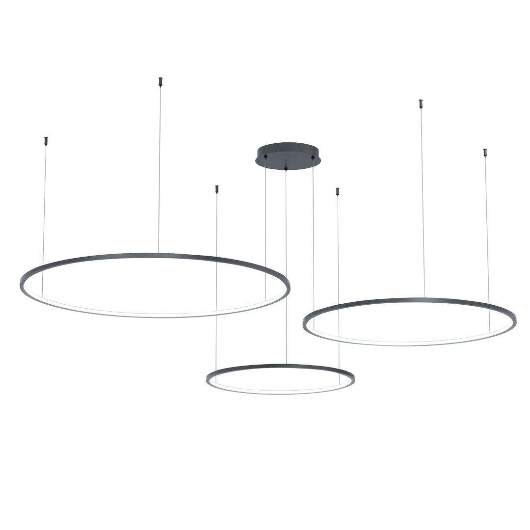 Saturno crna 100W LED viseća lampa