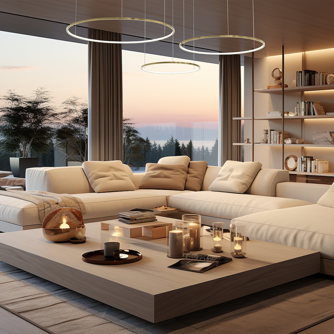 Saturno Gold 100W LED viseća lampa