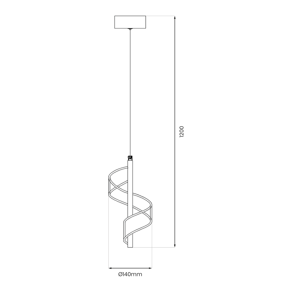 LARGO 10W LED viseća lampa