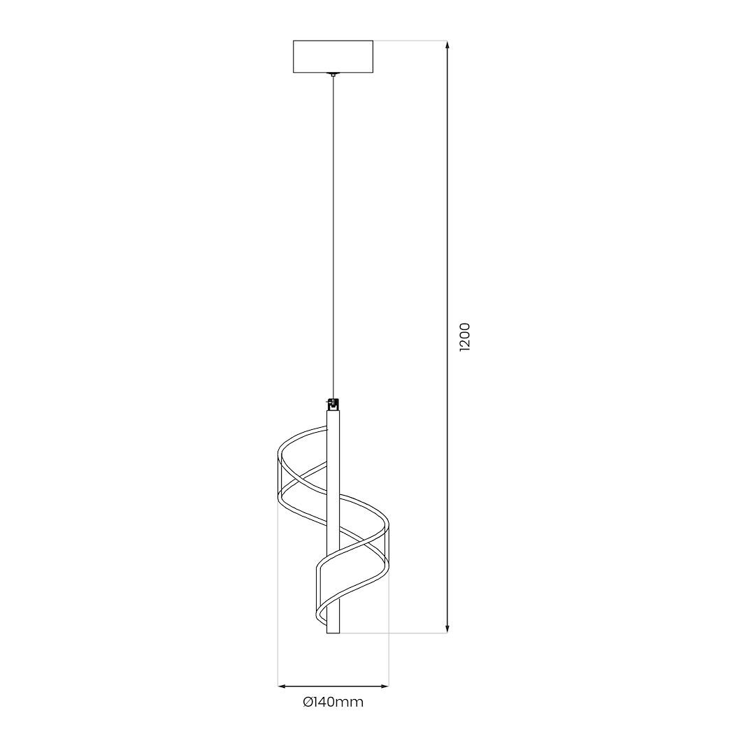 LARGO 10W LED viseća lampa