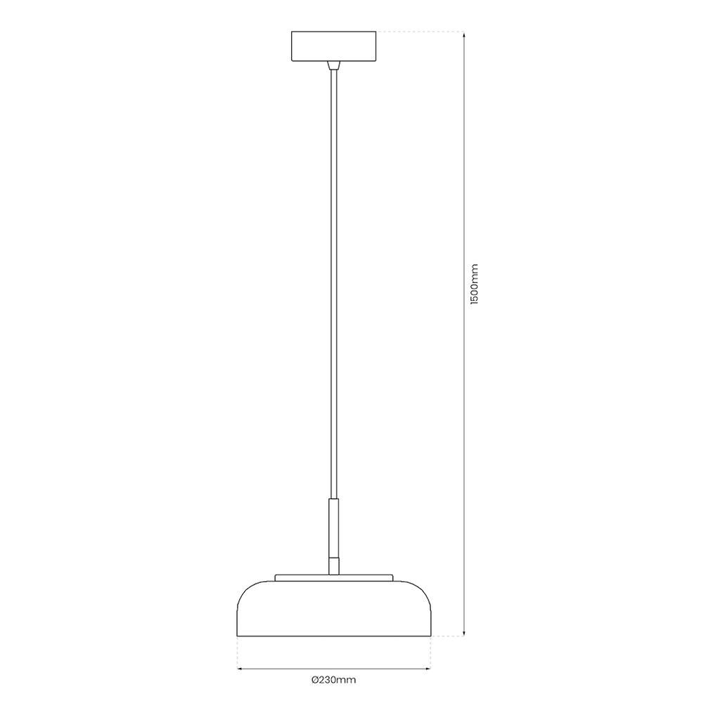 VETRO AMBER 6W viseća lampa