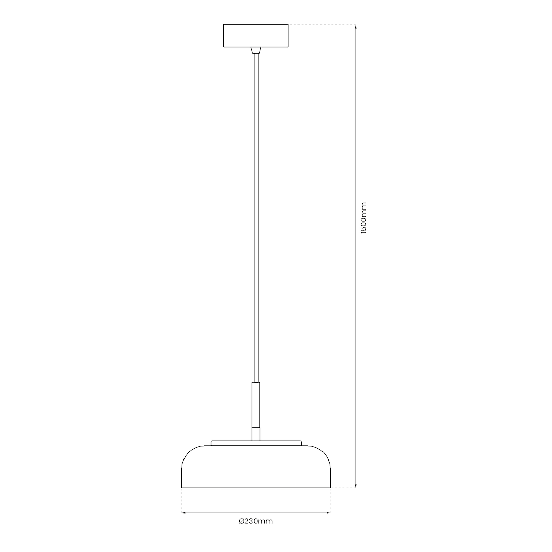VETRO AMBER 6W viseća lampa