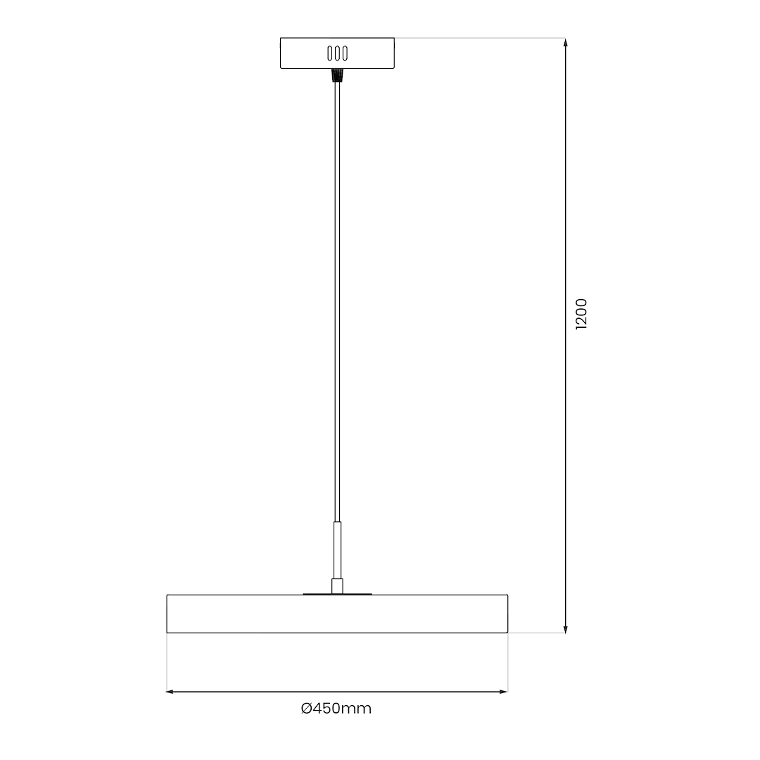 DISC 38W LED viseća lampa
