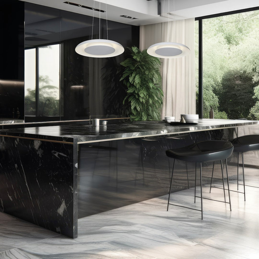 Piattino bijela 30W LED viseća svjetiljka 3000K-4000K-6000K