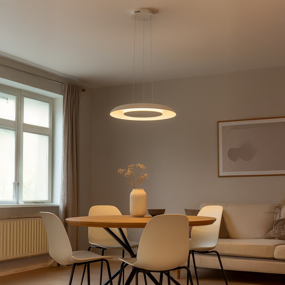 Piattino bijela 30W LED viseća svjetiljka 3000K-4000K-6000K