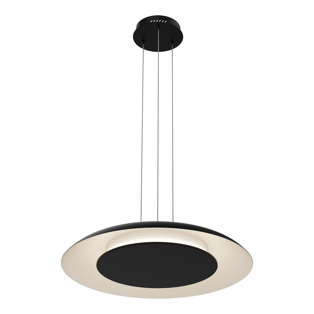 Piattino crna 30W LED viseća svjetiljka 3000K-4000K-6000K