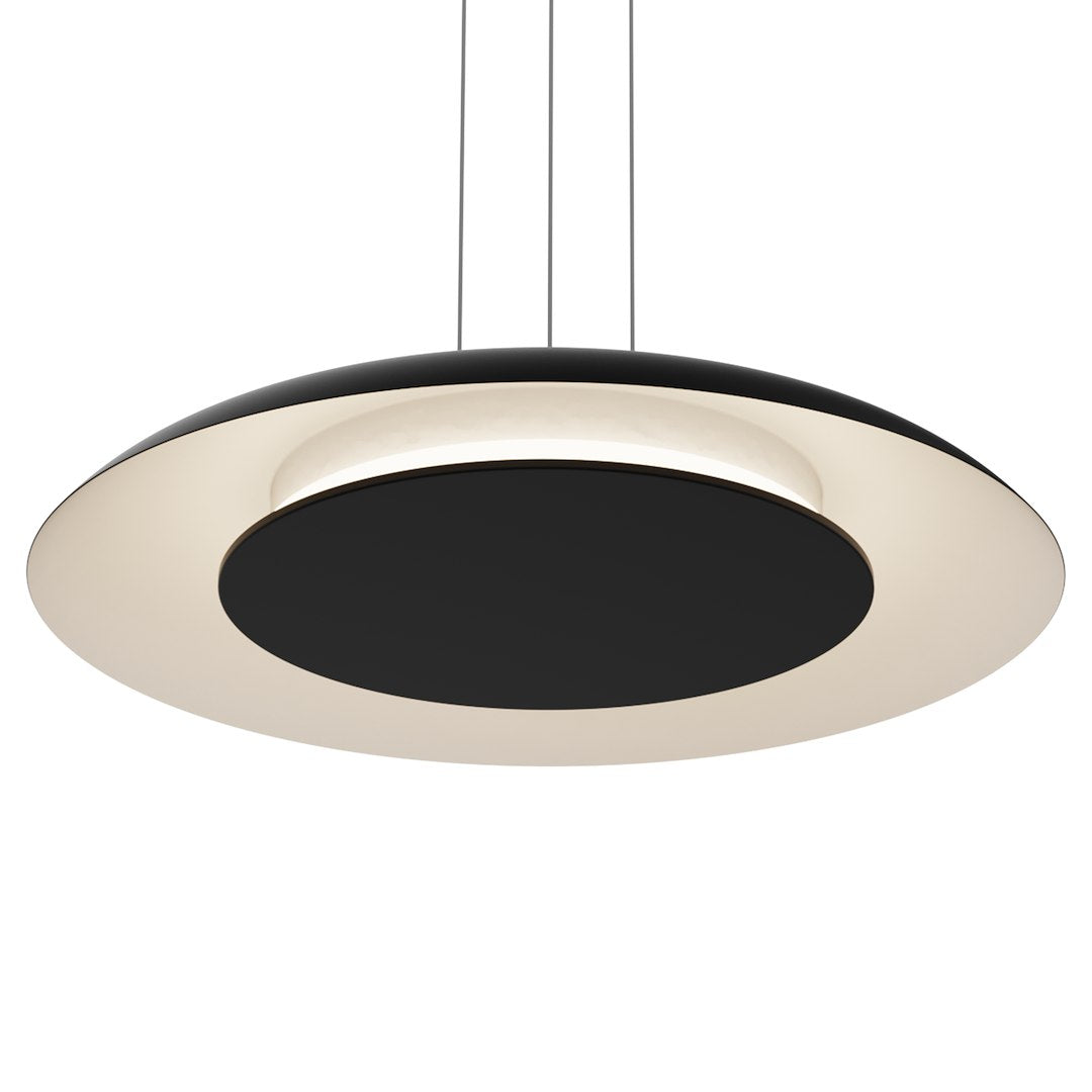 Piattino crna 30W LED viseća svjetiljka 3000K-4000K-6000K