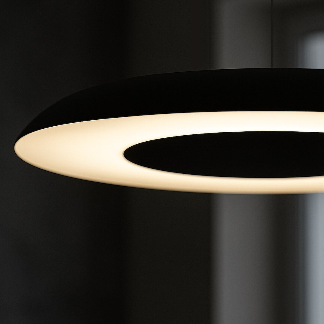 Piattino crna 30W LED viseća svjetiljka 3000K-4000K-6000K