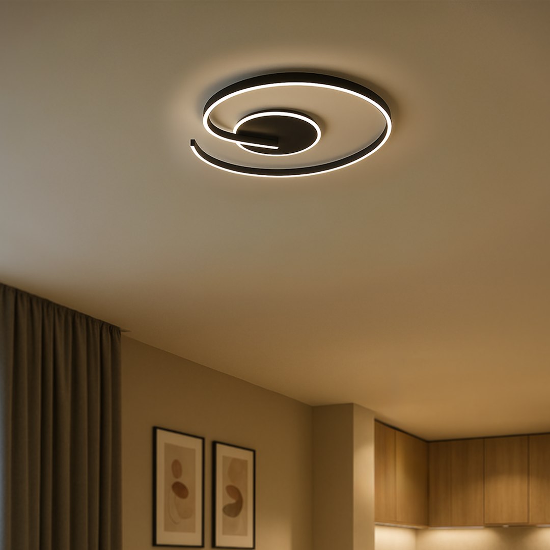LORENZO BLACK 22W LED stropna svjetiljka