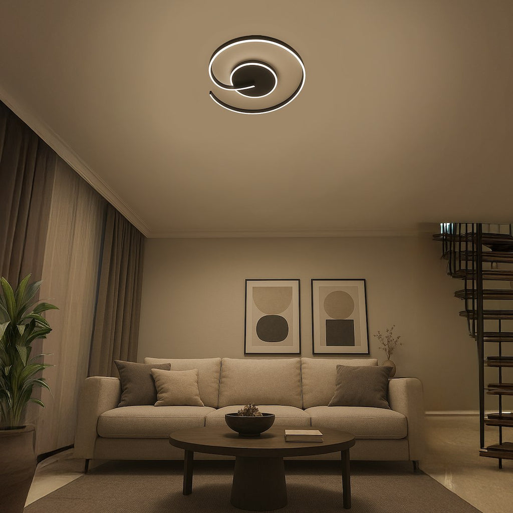 LORENZO BLACK 22W LED stropna svjetiljka