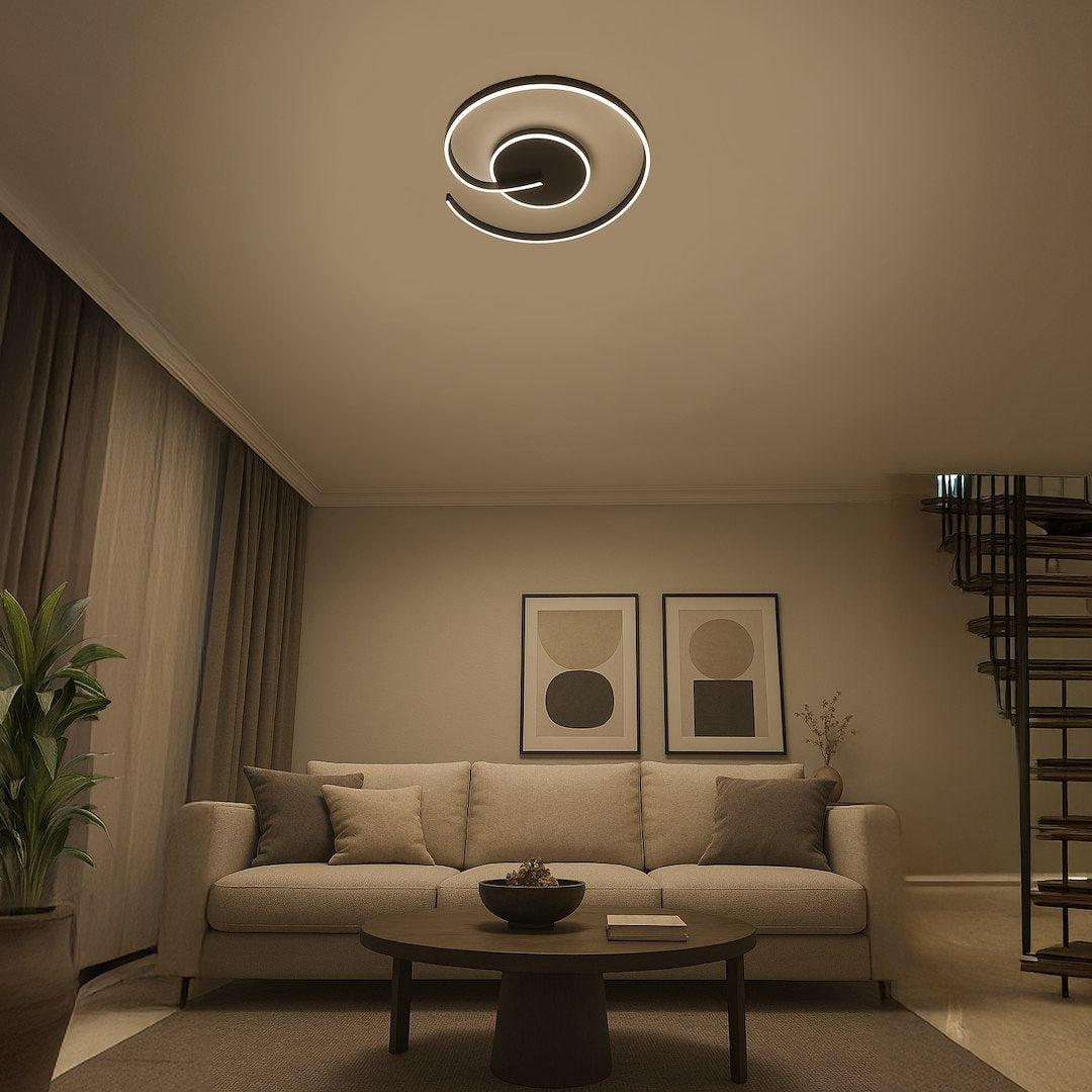 LORENZO BLACK 22W LED stropna svjetiljka
