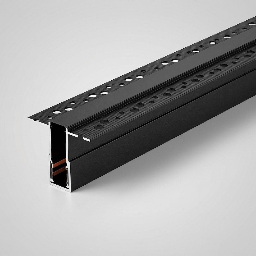 Ugradbena Magnetna tračnica 100CM za Magnetni sustav MEDIUM 10 mm širine, CRNA