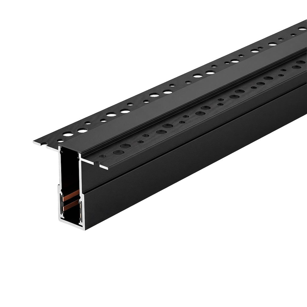 Ugradbena Magnetna tračnica 100CM za Magnetni sustav MEDIUM 10 mm širine, CRNA