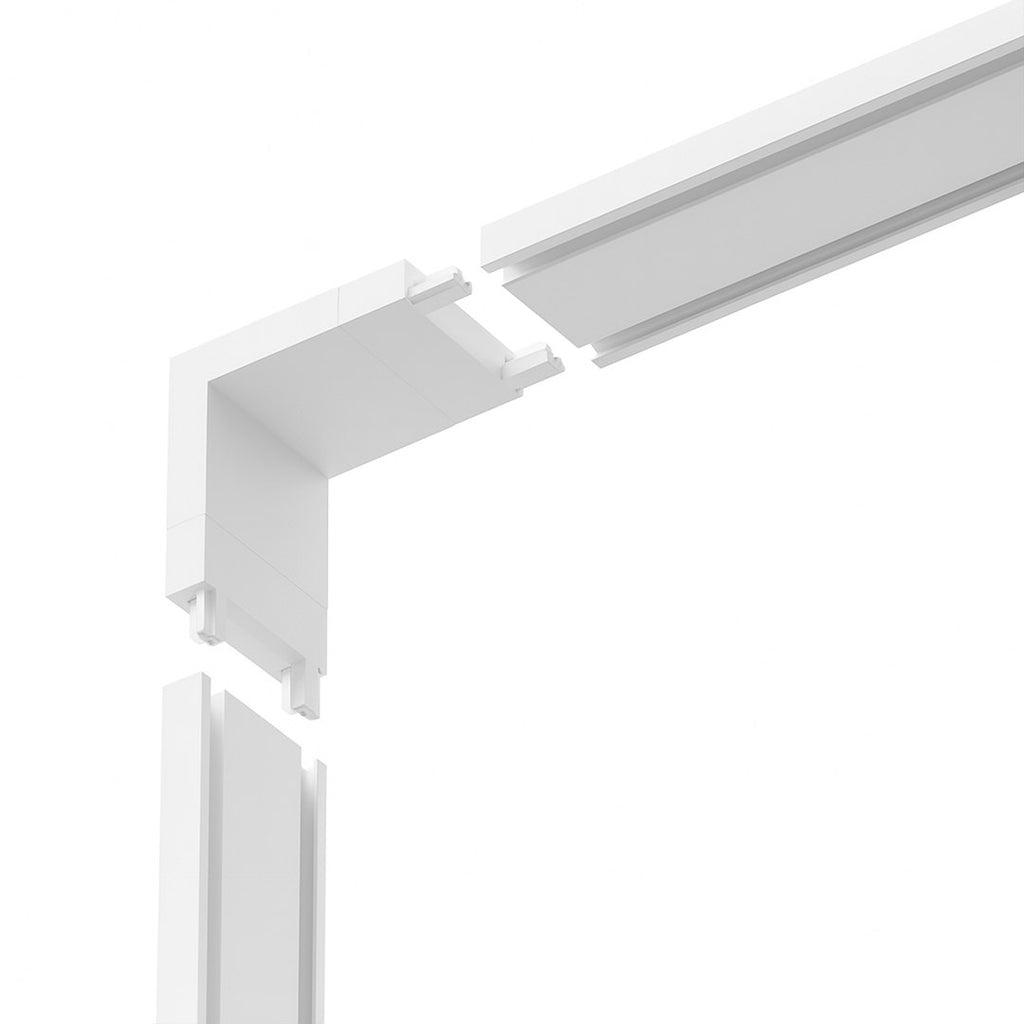 Konektor L za Magnetni sustav SLIM 5 mm visine, BIJELI