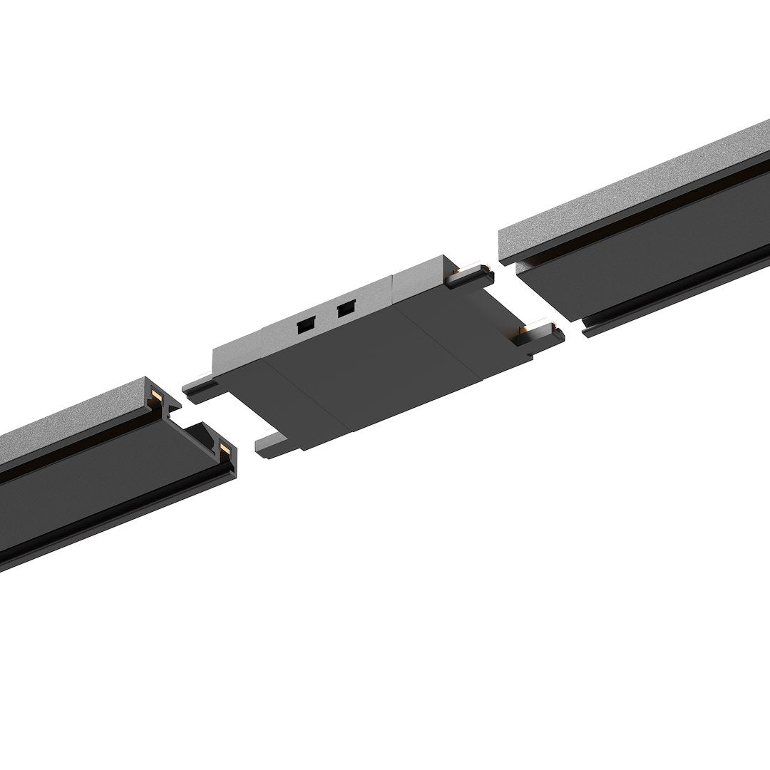 Konektor ravni za Magnetni sustav SLIM 5 mm visine, CRNI
