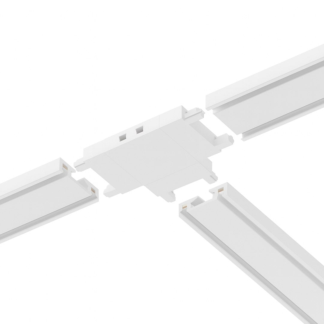 Konektor T za Magnetni sustav SLIM 5 mm visine, BIJELI