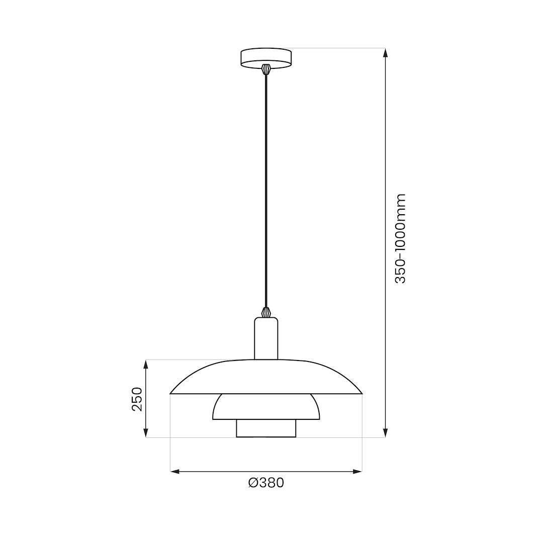 FERRO Kašmir viseća lampa 1xE27