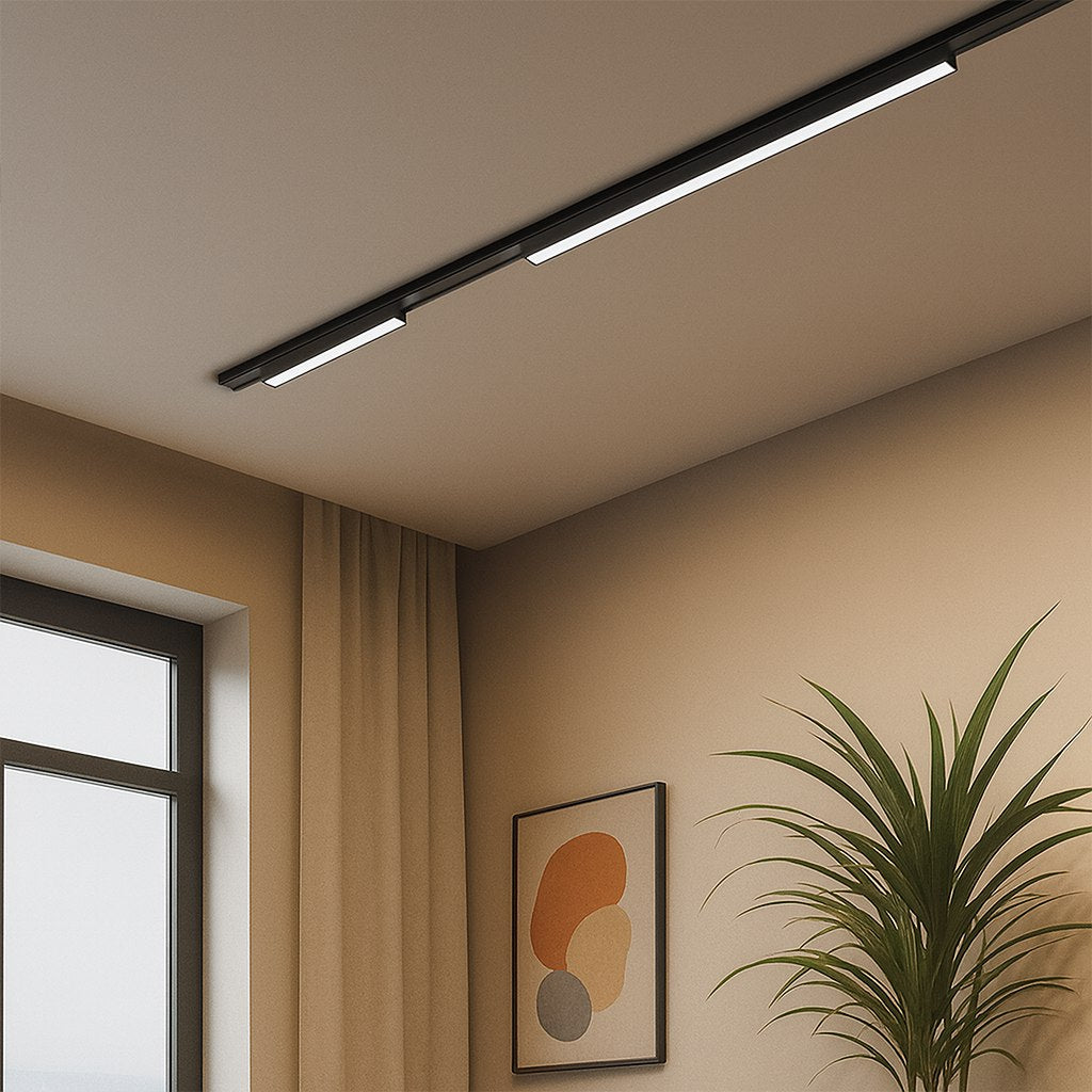LED svjetiljka 20W CCT 48V 61CM za Magnetni sustav SLIM 5 mm visine, CRNA