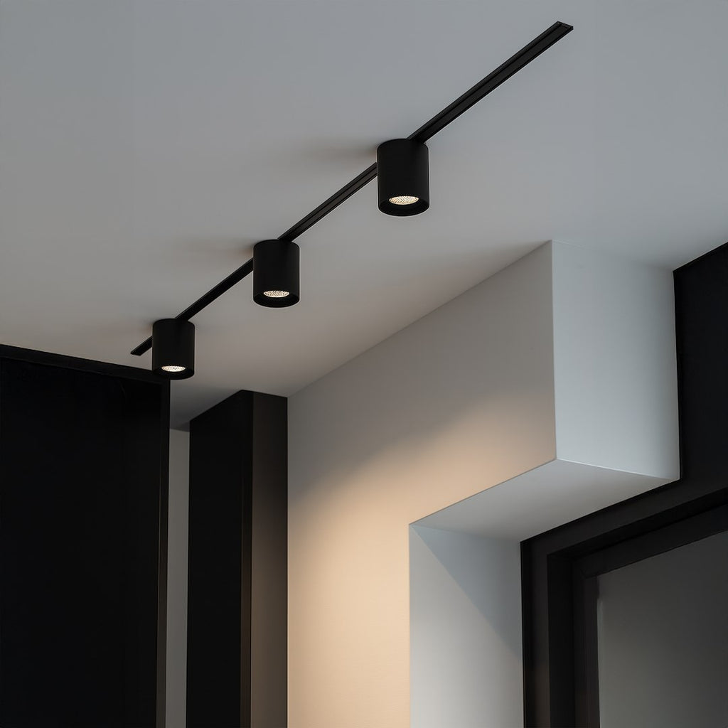 LED spot svjetiljka 6W CCT 48V 8CM za Magnetni sustav SLIM 5 mm visine, CRNA