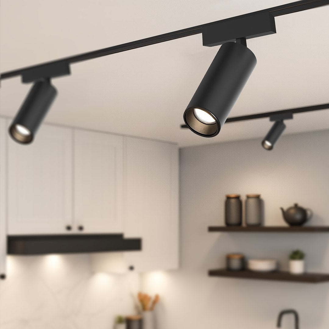 LED spot svjetiljka 9W CCT 48V 11CM za Magnetni sustav SLIM 5 mm visine, CRNA