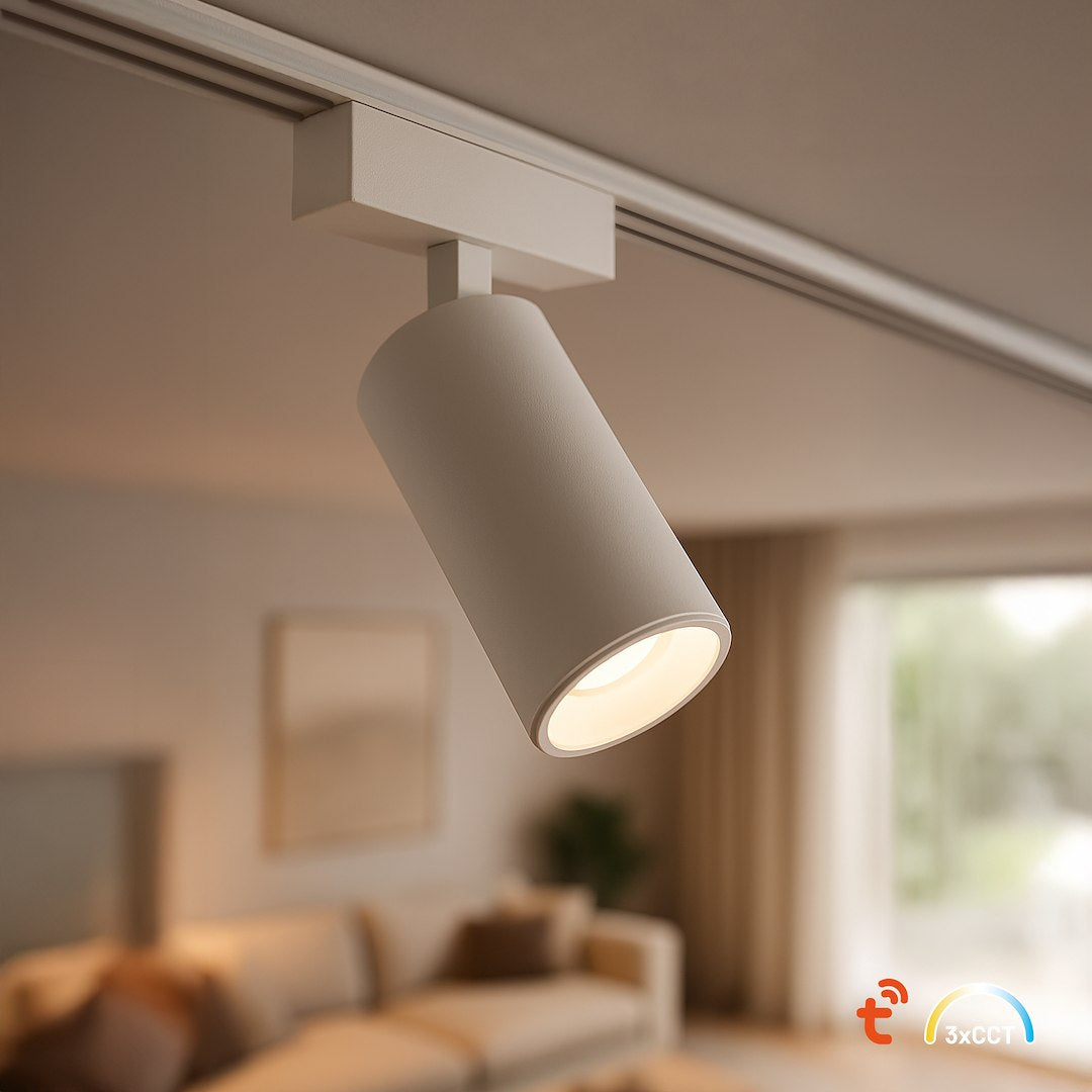 LED spot svjetiljka 9W CCT 48V 11CM za Magnetni sustav SLIM 5 mm visine, BIJELA
