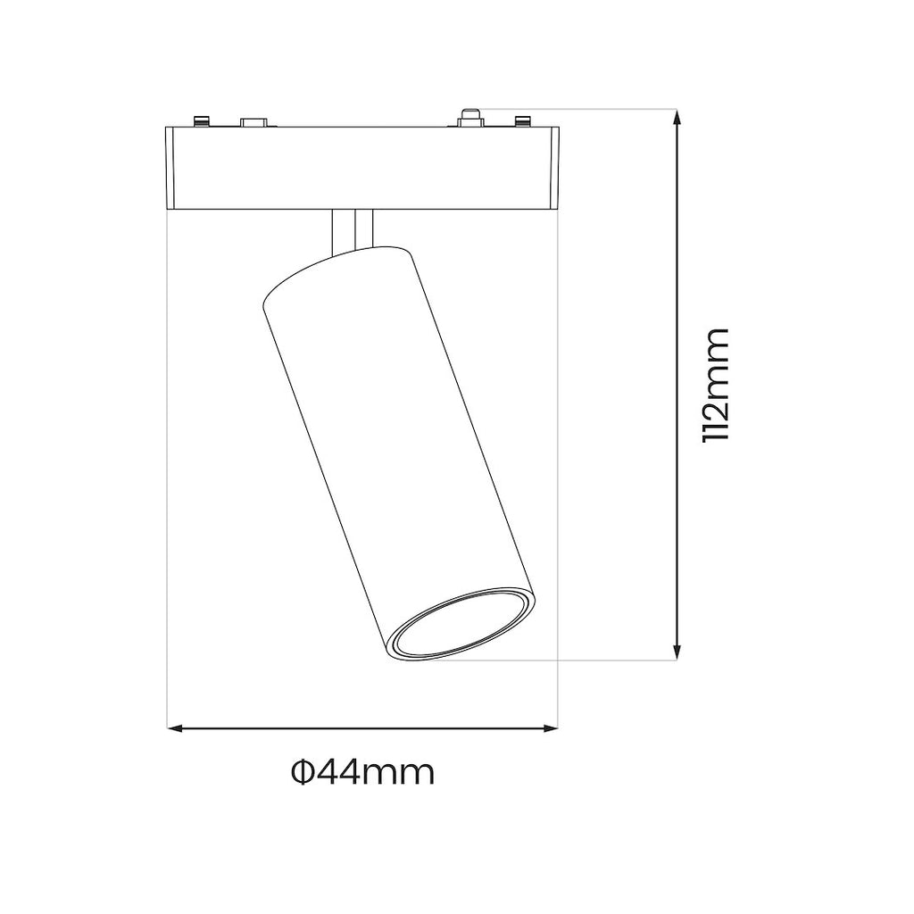 LED spot svjetiljka 9W CCT 48V 11CM za Magnetni sustav SLIM 5 mm visine, BIJELA