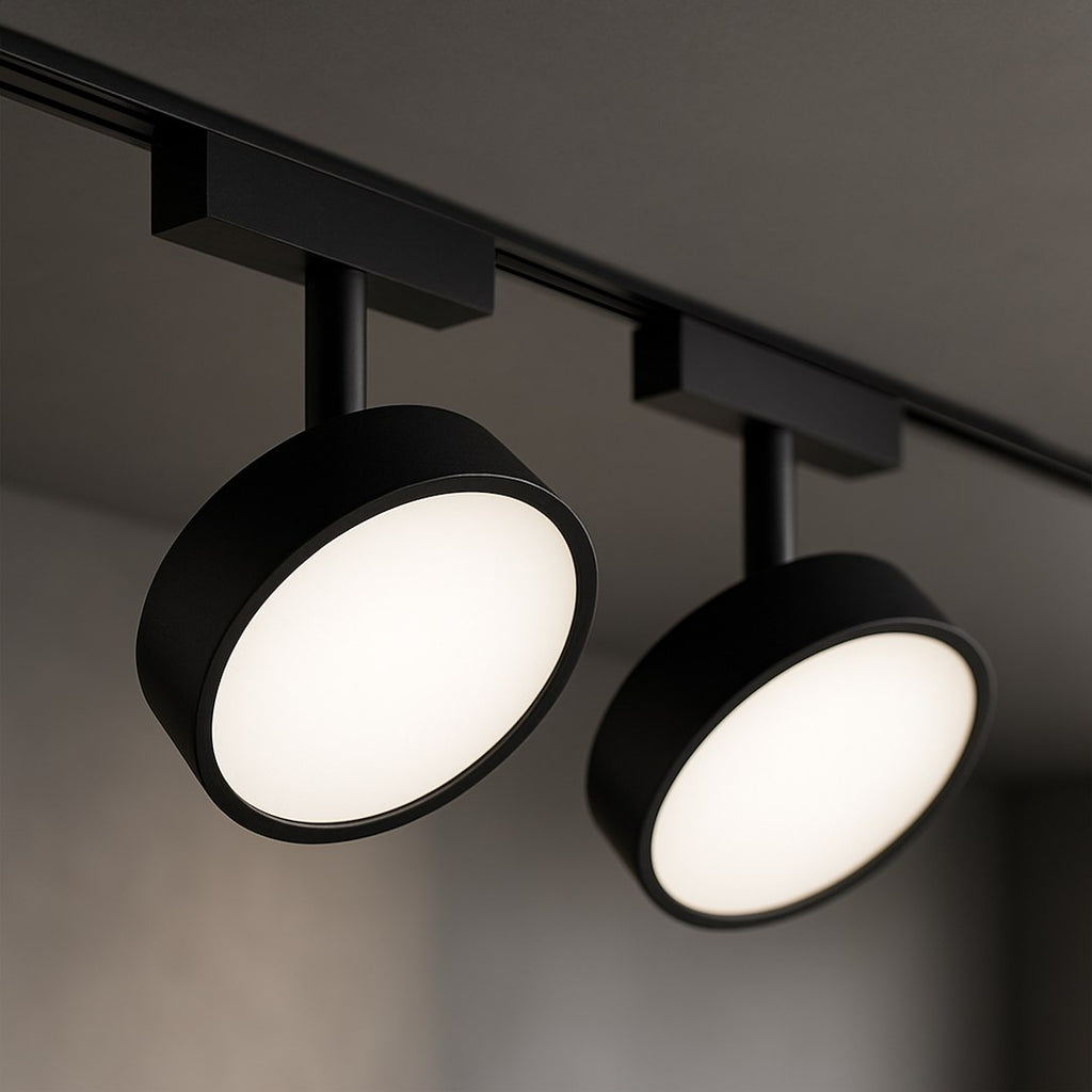 LED svjetiljka 9W CCT 48V Ø10CM za Magnetni sustav SLIM 5 mm visine, CRNA