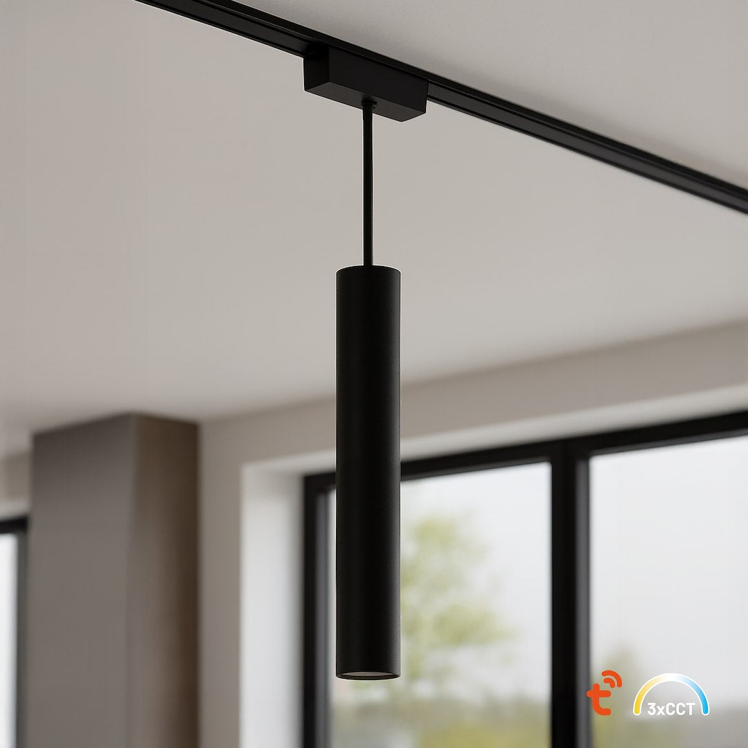 LED viseća svjetiljka 6W CCT 48V 30CM za Magnetni sustav SLIM 5 mm visine, CRNA