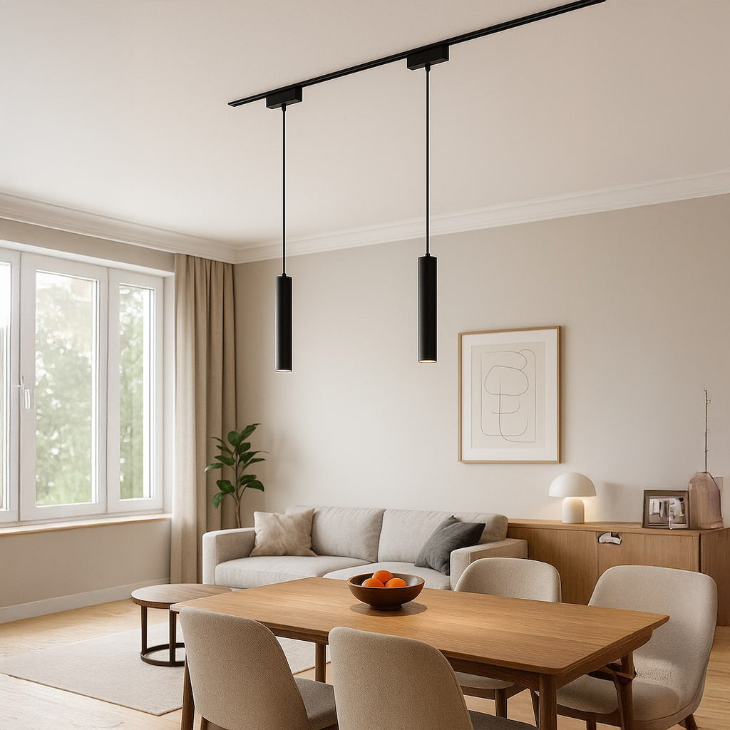 LED viseća svjetiljka 6W CCT 48V 30CM za Magnetni sustav SLIM 5 mm visine, CRNA