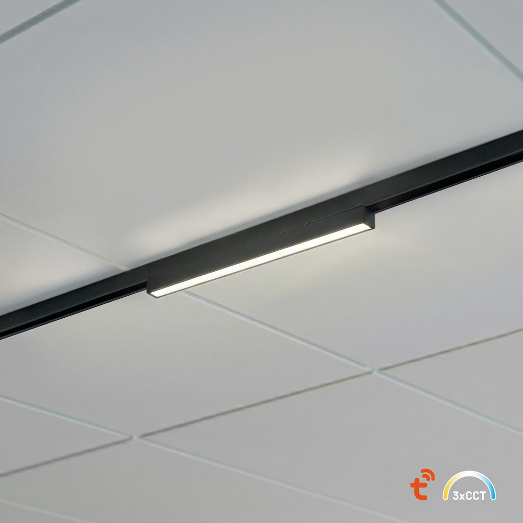 LED svjetiljka 10W CCT 48V 29CM za Magnetni sustav SMALL 5 mm širine, CRNA