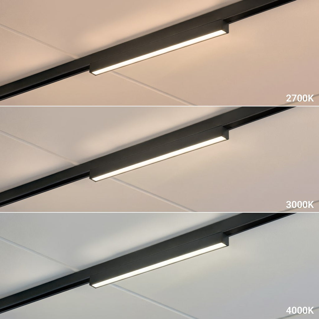 LED svjetiljka 10W CCT 48V 29CM za Magnetni sustav SMALL 5 mm širine, CRNA