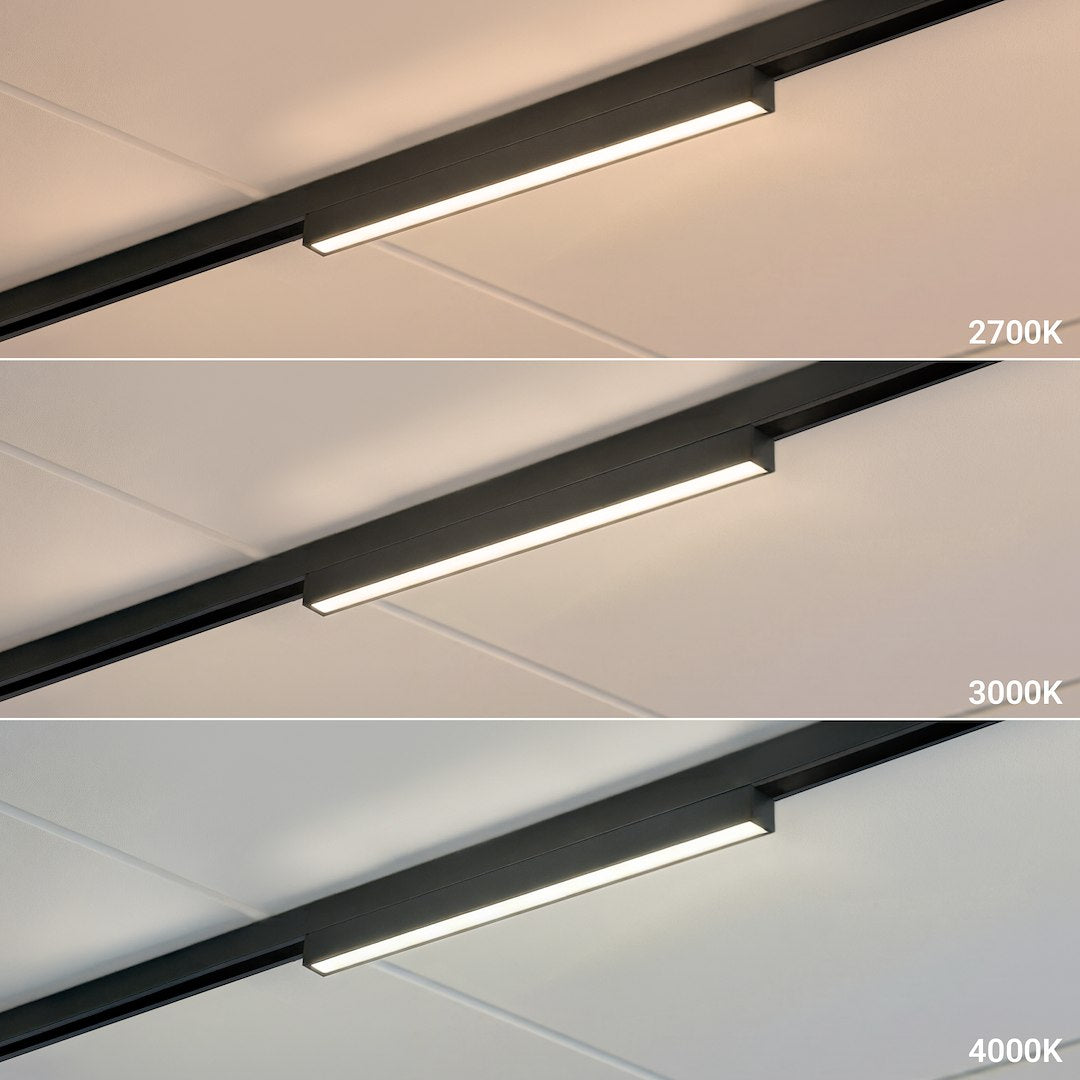LED svjetiljka 10W CCT 48V 29CM za Magnetni sustav SMALL 5 mm širine, CRNA