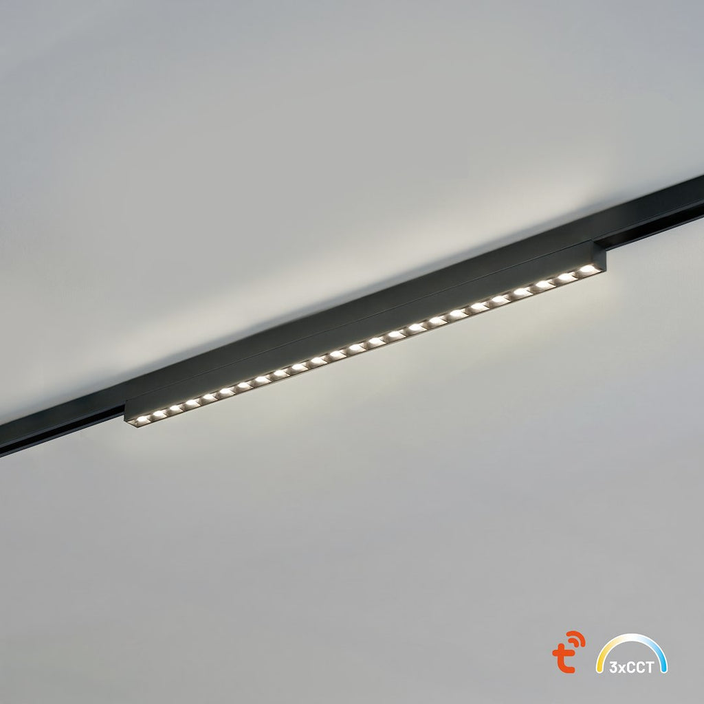LED spot svjetiljka 10W CCT 48V 29CM za Magnetni sustav SMALL 5 mm širine, CRNA