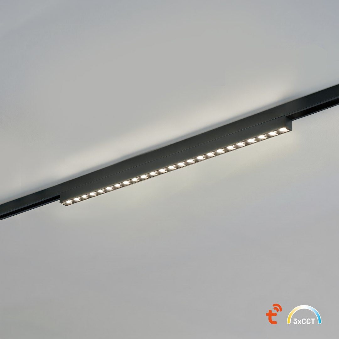 LED spot svjetiljka 10W CCT 48V 29CM za Magnetni sustav SMALL 5 mm širine, CRNA