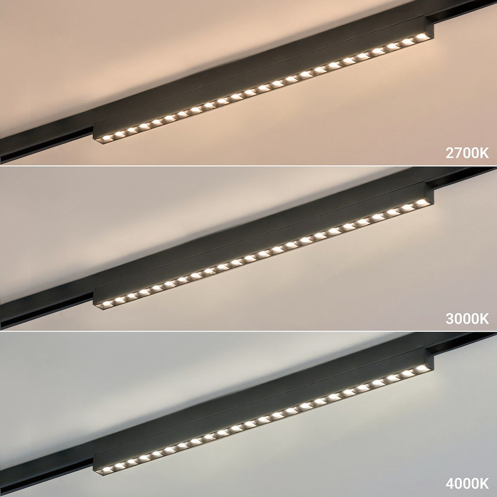 LED spot svjetiljka 10W CCT 48V 29CM za Magnetni sustav SMALL 5 mm širine, CRNA