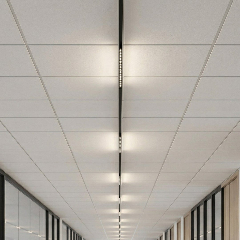 LED spot svjetiljka 10W CCT 48V 29CM za Magnetni sustav SMALL 5 mm širine, CRNA
