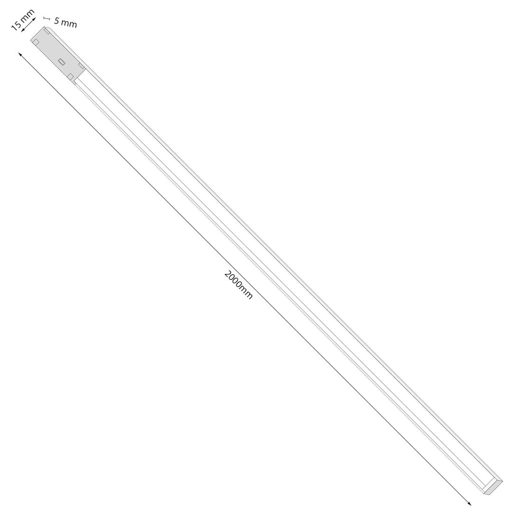LED linijska svjetiljka 20W CCT 48V 200CM za Magnetni sustav SMALL 5 mm širine