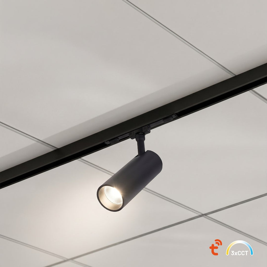 LED spot svjetiljka 5W CCT 48V 6CM za Magnetni sustav SMALL 5 mm širine, CRNA