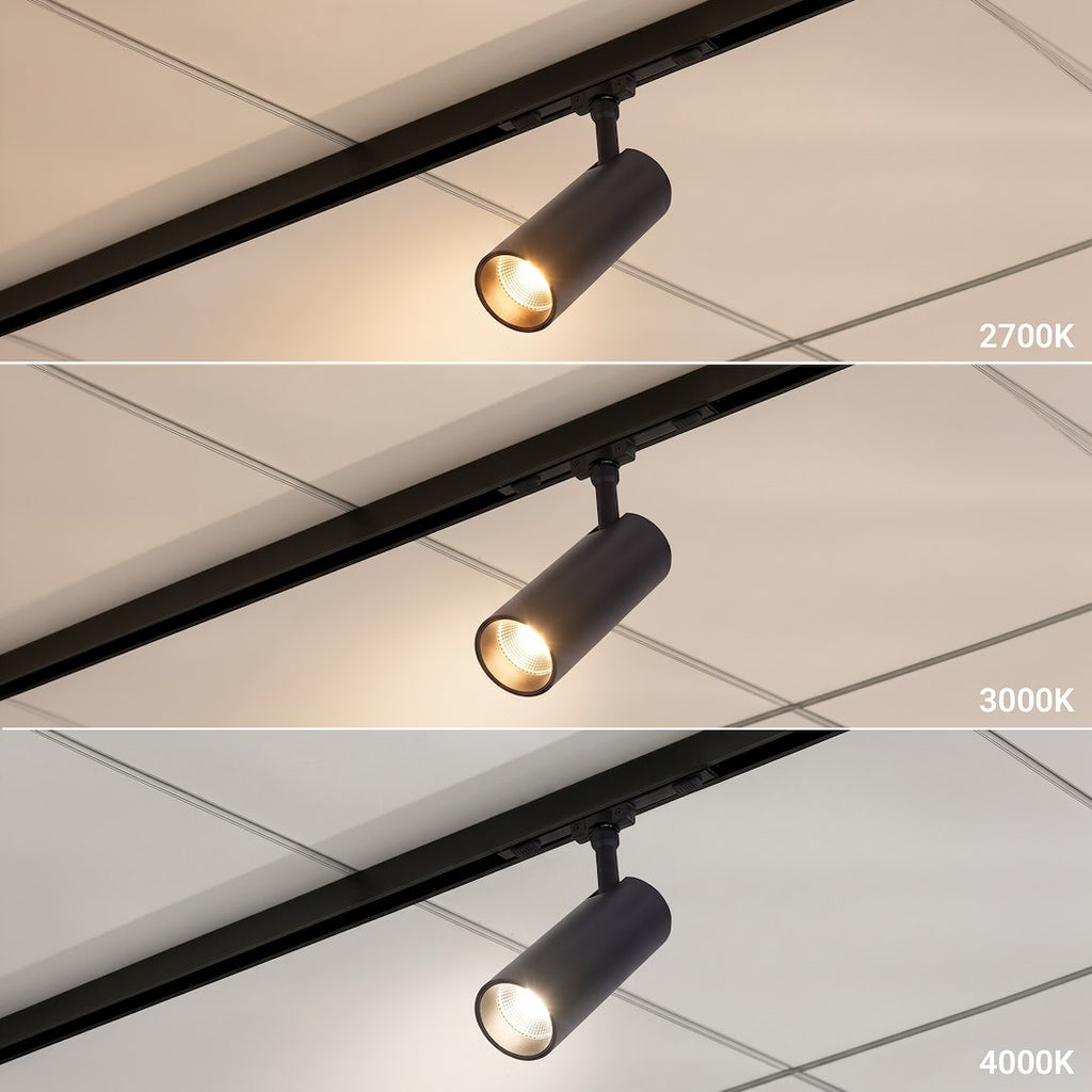 LED spot svjetiljka 5W CCT 48V 6CM za Magnetni sustav SMALL 5 mm širine, CRNA