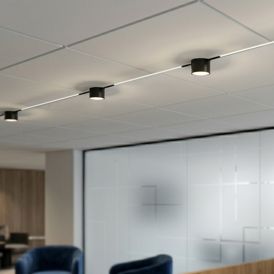 LED spot svjetiljka 7W CCT 48V Ø6CM za Magnetni sustav SMALL 5 mm širine, CRNA