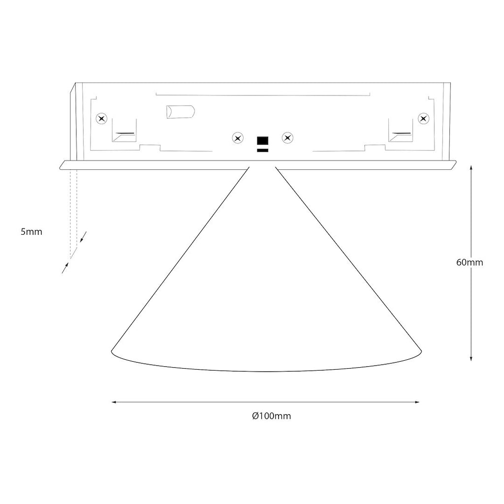LED spot svjetiljka 7W CCT 48V Ø10CM za Magnetni sustav SMALL 5 mm širine, CRNA