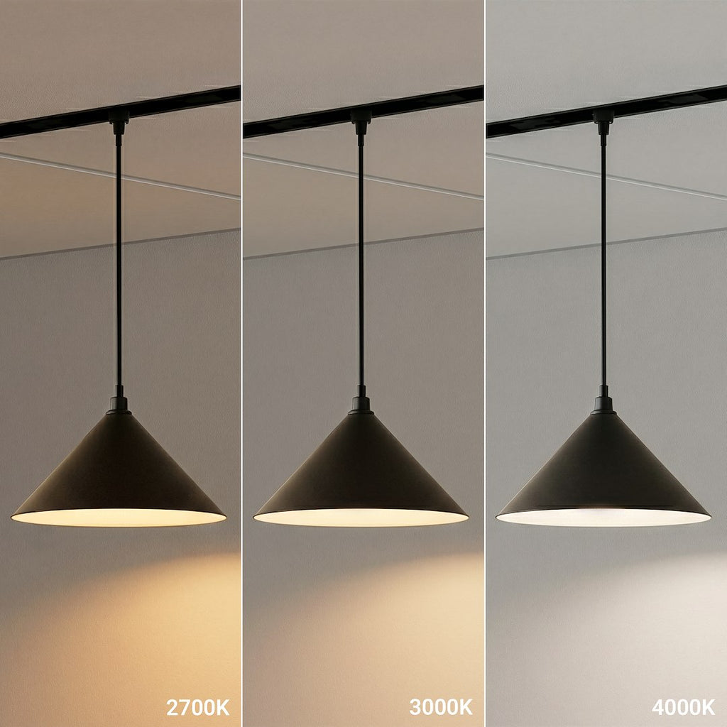 LED viseća svjetiljka 7W CCT 48V Ø10CM za Magnetni sustav SMALL 5 mm širine, CRNA