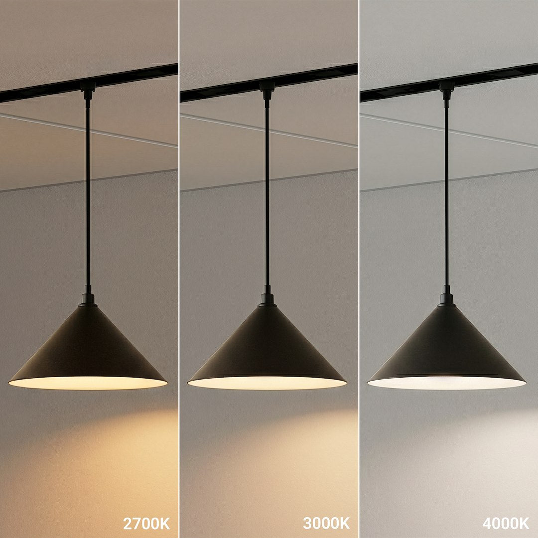 LED viseća svjetiljka 7W CCT 48V Ø10CM za Magnetni sustav SMALL 5 mm širine, CRNA