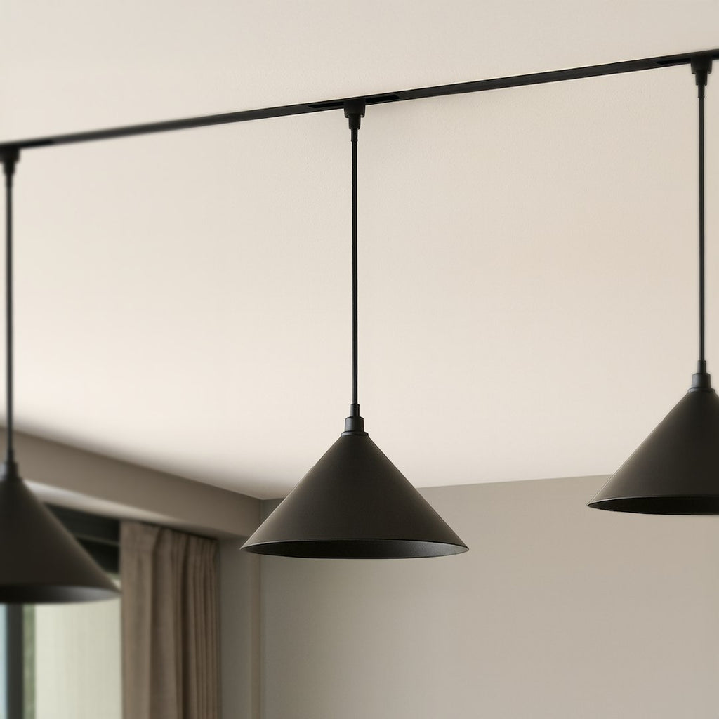 LED viseća svjetiljka 7W CCT 48V Ø10CM za Magnetni sustav SMALL 5 mm širine, CRNA