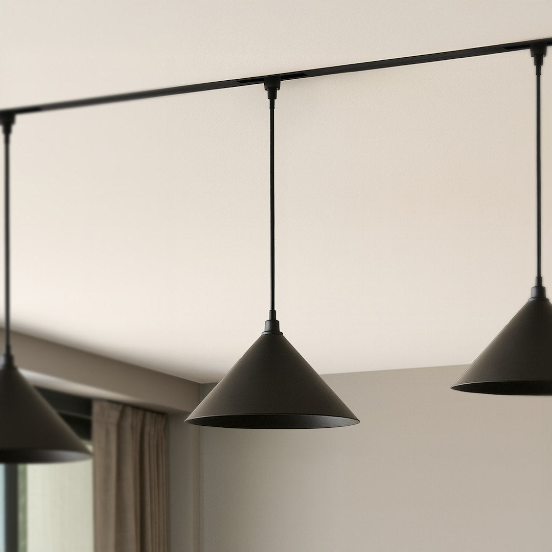 LED viseća svjetiljka 7W CCT 48V Ø10CM za Magnetni sustav SMALL 5 mm širine, CRNA