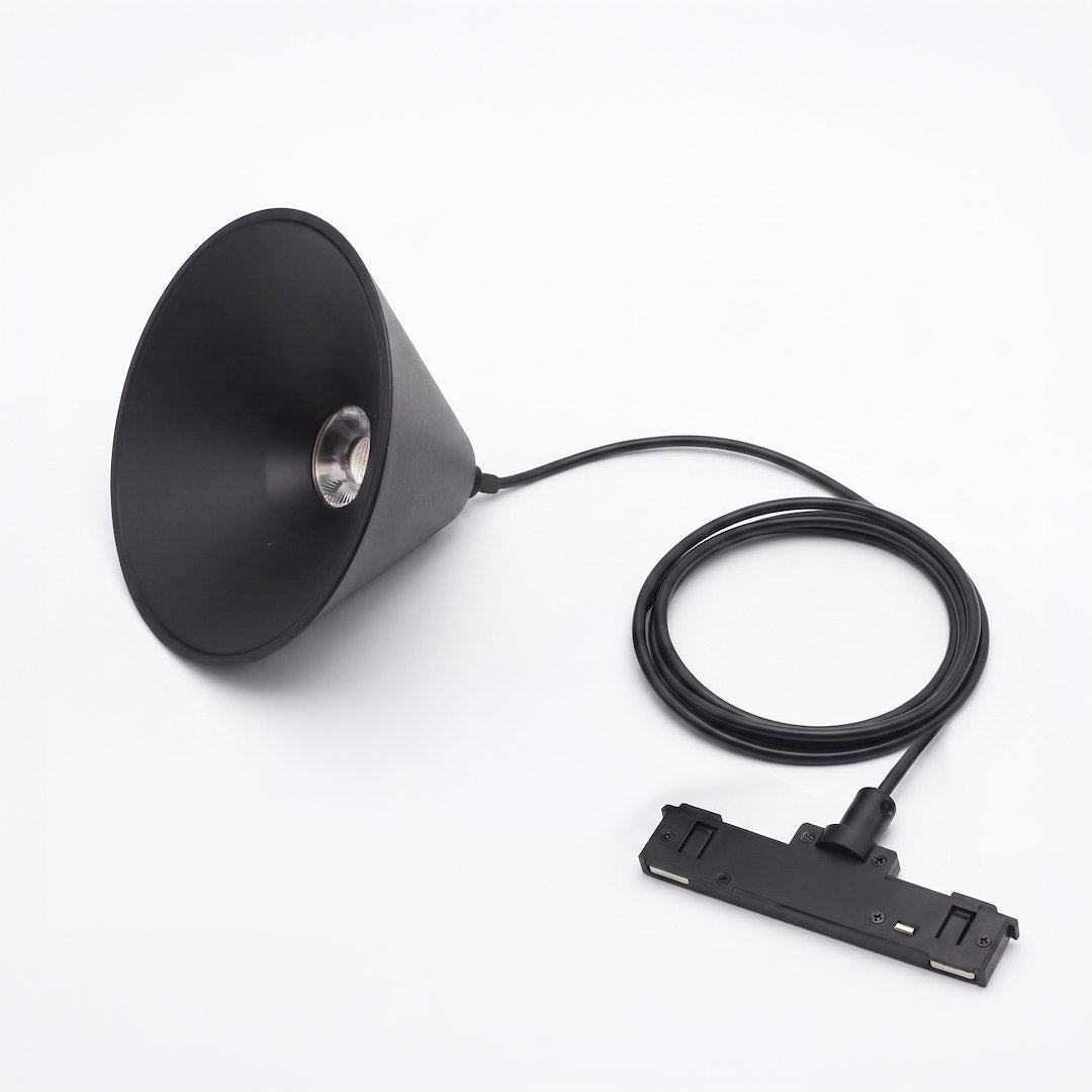 LED viseća svjetiljka 7W CCT 48V Ø10CM za Magnetni sustav SMALL 5 mm širine, CRNA