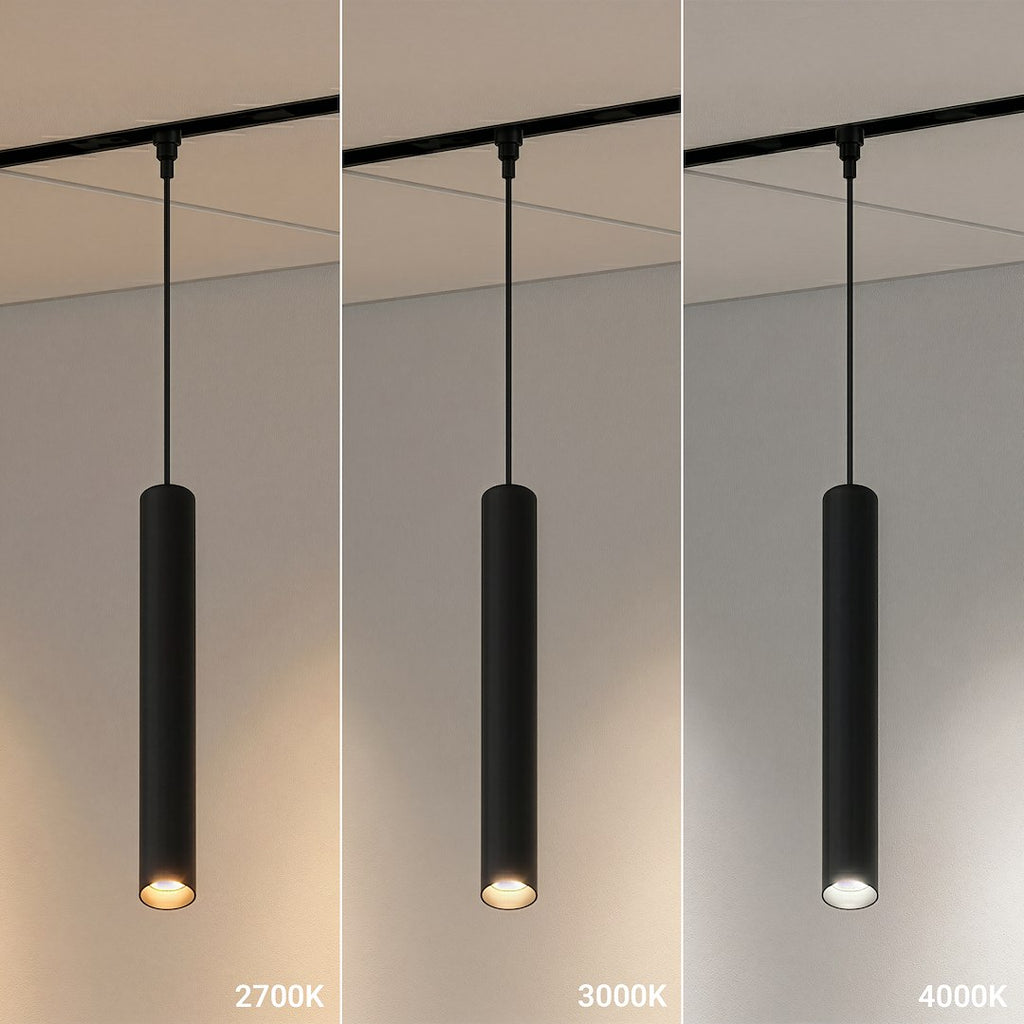 LED viseća svjetiljka 7W CCT 48V 30CM za Magnetni sustav SMALL 5 mm širine, CRNA